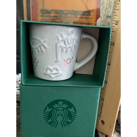 Starbucks 3oz Demitasse Espresso Cup Siren Mermaid Face 2016 NWT - Picture 3 of 3